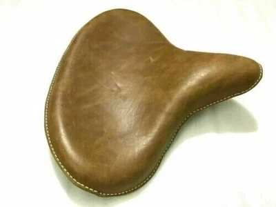 Cuir Pur Pour HARLEY WLA WLC VL UL EL WL KNUCKLEHEAD Siège Solo FLATHEAD DIX - Photo 1/4