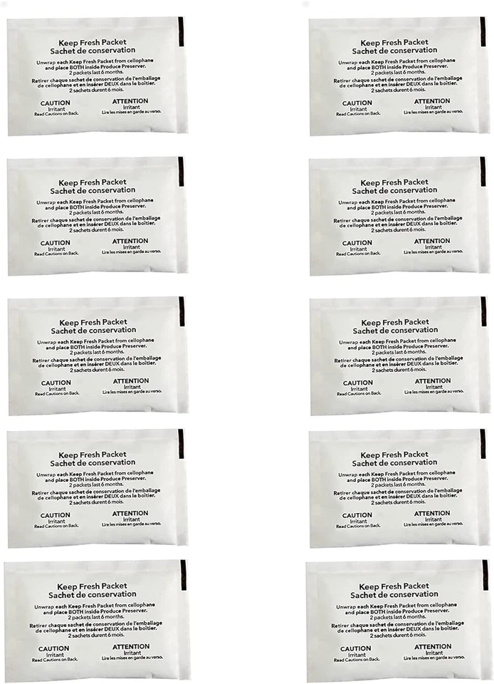 Conservador de productos para refrigerador W10346771A (10 paquetes - paquete de 5 incluido) de Prime& Foto 1 de 4