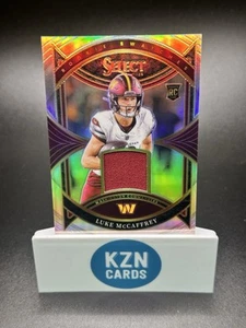 2024 Panini NFL Select Luke Mccaffrey Patch Silver Prizm Card /125 (RC) Rookie - Picture 1 of 2