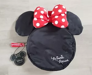 MINNIE MOUSE BACKPACK - DISNEY - DISNEY RUCKSACK BAG WITH EARS - RED BOW - Picture 1 of 12
