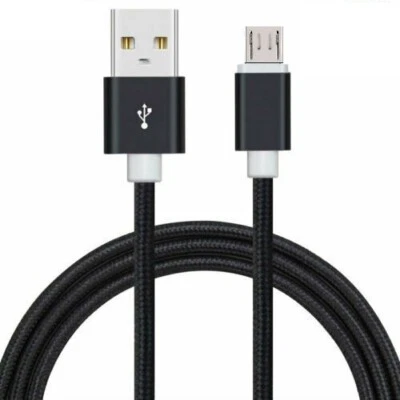 Micro USB Fast Charger Data Sync Cable Braided Cord For Samsung Android 3 6 10FT - Image 1 of 4
