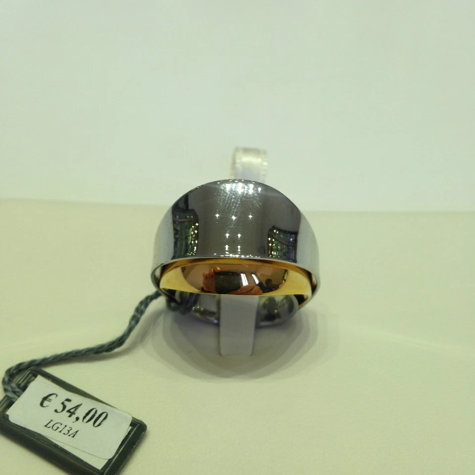 ANELLO BROSWAY donna in acciaio bicolore argento e oro ref LG13A - Immagine 1 di 1