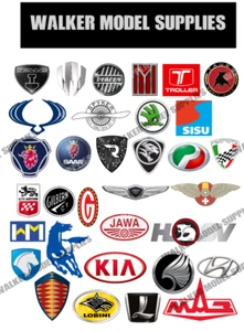 1:18 - 1:24 Scala Die Taglio Logo Garage Segnale Decalcomanie Set 15 - Picture 1 of 1