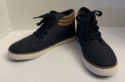 Мальчики Childrens место темно-синий шнурует вверх кроссовки Sz 4 галстук туфли новый без коробки - Изображение 1 из 4