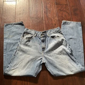 Pantalones rectos relajados azules 38x34 de Calvin Klein Jeans para hombre - Imagen 1 de 11