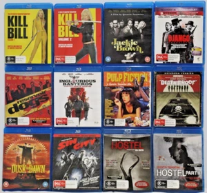 Quentin Tarantino Collection 13 Blu-Ray Movie Set Blood Gore Violence Horror VGC - Picture 1 of 24