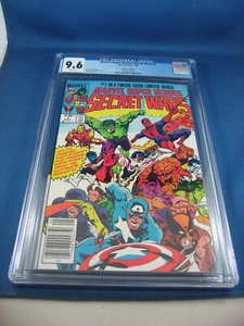 MARVEL SUPER HEROES SECRET WARS 1 CGC 9.6 SPIDERMAN WHITE PAGES  1984 NEWSSTAND - Picture 1 of 2