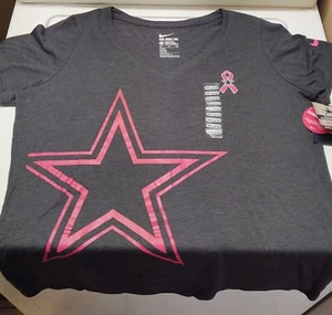 Nuova T-shirt donna Nike Dallas Cowboys taglia 2 XL/ XXL cancro al seno Awar. NFL - Foto 1 di 10