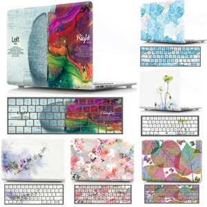 For MacBook Pattern Protective Case+Keyboard Skin Air Pro 11" 12" 13" 15' Retina - Picture 1 of 35