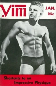 Vim Vol.3 No.1 January 1956, w/envelope Vintage Male Beefcake Magazine - Picture 1 of 3