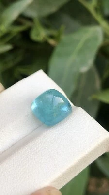 Cabujón de turmalina color azul de 8 quilates, muy hermoso y brillante 😍 Foto 1 de 4