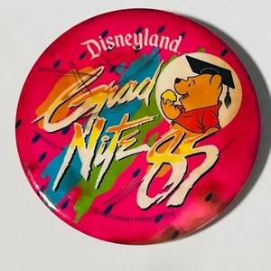 1985 Disneyland Grad Nite '85 3" Pinback Button 1985 - Picture 1 of 2