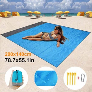 Waterproof Sand Free Beach Mat Outdoor Picnic Blanket Rug Sandless Mattress Pad - Picture 1 of 7