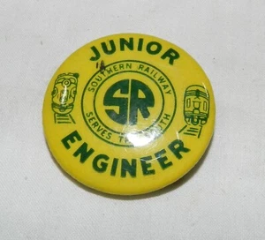Vintage Pinback Button - Southern Railway Junior Engineer - Picture 1 of 3