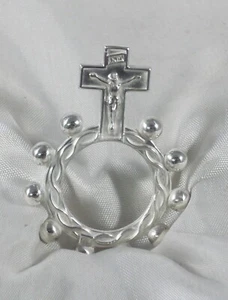 DECINA SCOUT PREGHIERA IN ARGENTO 925 STERLING SILVER - Picture 1 of 3