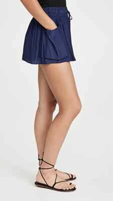 Ramy Brook Austin Shorts in Navy Blue Size Small Loose Pockets - Image 1 of 4