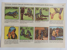 Soviet Poster Stalker Nuclear War Chernobyl Radiation Protection Vintage USSR 46