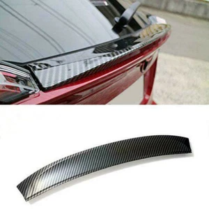For Toyota C-HR CHR 2018-2019 Carbon Fiber Look ABS Rear Door Wing Spoiler Trim - Picture 1 of 5