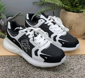 Scarpe casual sneakers Karl Lagerfeld Paris uomo taglia 10,5M suola bianca nuove - Foto 1 di 7