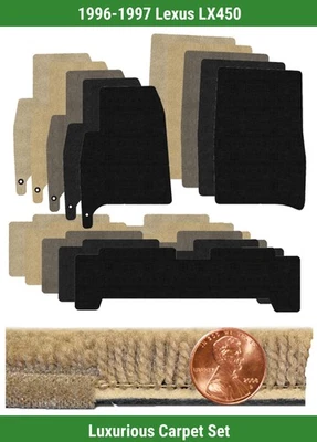 Lloyd Custom Luxe Carpet Mat Set for 1996-1997 Lexus LX450 (3 pieces) #VOW - Image 1 of 4