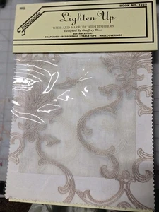 Fabricade Lighten Up 56 Embroidered Fabric Sheers Sample Book - Picture 1 of 24