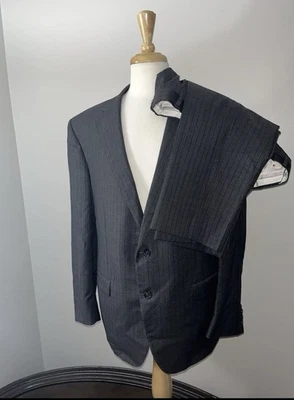 Traje de lana gris Samuelsohn para hombre, 48R Foto 1 de 4