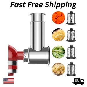 Accesorio trituradora rebanadora de acero inoxidable para batidora de queso KitchenAid - Imagen 1 de 13