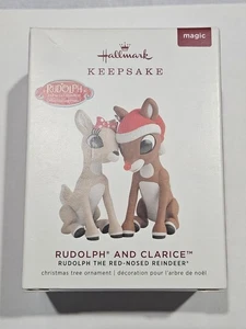 Hallmark 2019 Ornament RUDOLPH AND CLARICE New Magic Light-Up Rentier Lesen - Bild 1 von 10