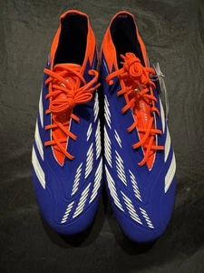 adidas Predator Elite FG Soccer Cleats Mens Size 10 IF8867 Lucid Blue Solar Red - Picture 1 of 5