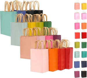 qiqee 32-Pack Large Kraft Paper Gift Bags with Handles, 16 Colors, 33x25x13cm... - Picture 1 of 9