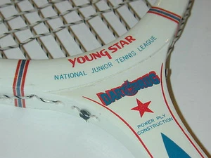 Spalding "Young Star" Junior Vintage Tennis Racquet - DartODrug Sponsored - Nice - Picture 1 of 12