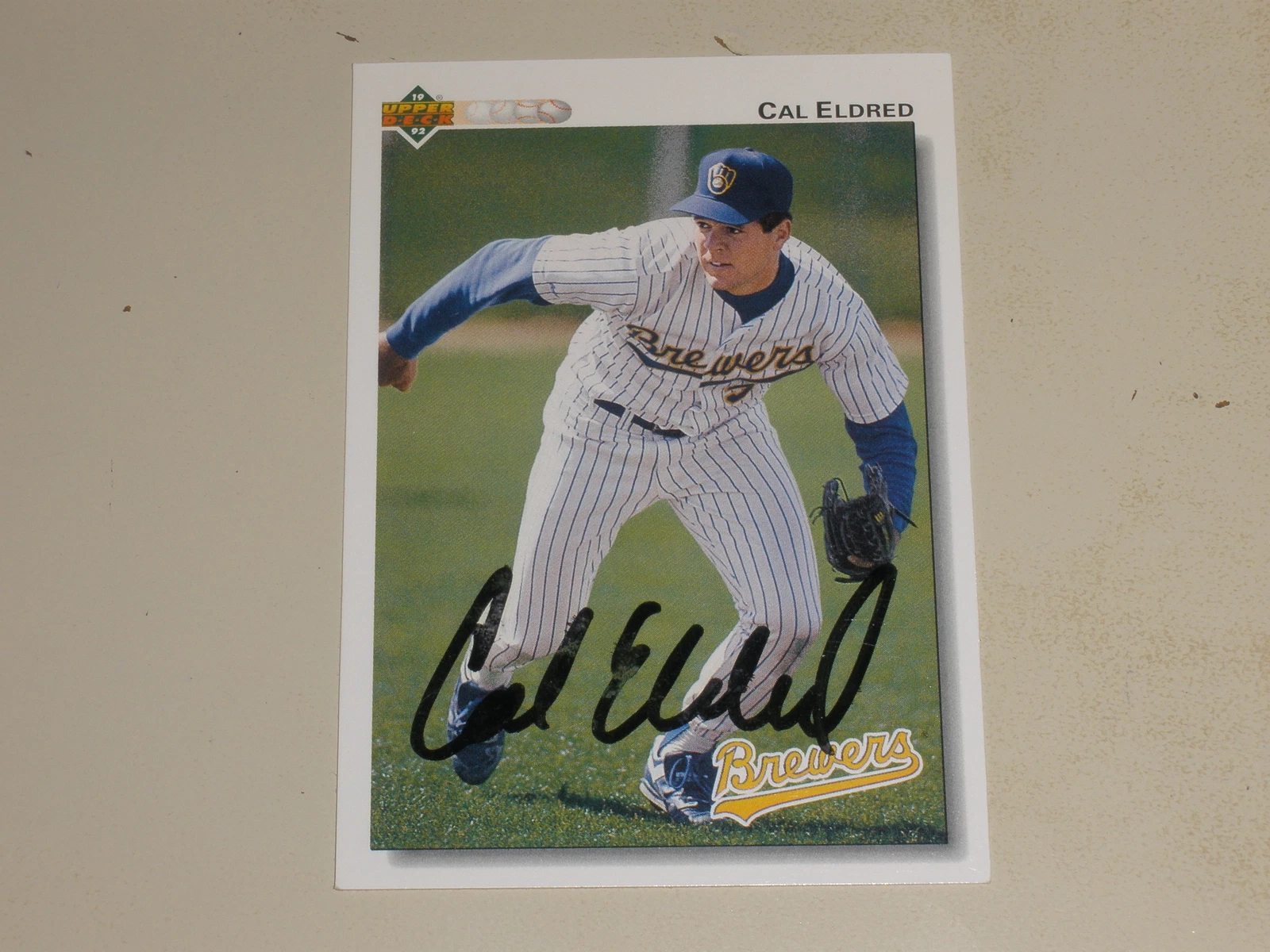 1992 Upper Deck Baseball IP Autograph Auto #477 Cal Eldred