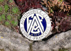 Vintage Enamel Automobile Car Badge # Aof Automobile Club Guinee Francaise