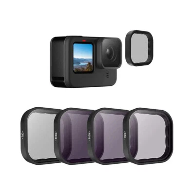 TELESIN 4-Pack CPL ND8 ND16 ND32 Camera Lens Filter Set for GoPro Hero 12 11 10 - Image 1 of 4