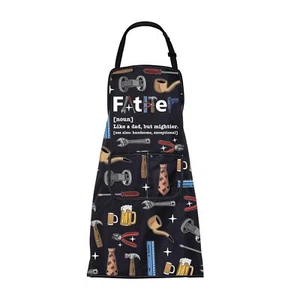 Father Apron Dad Gifts Kitchen Gifts Funny apron Grill for Men Cooking Dad Gr... - Picture 1 of 7