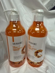 3 PCS Dr Rashel Vitamin C Exfoliation Shower Gel 500ml - Picture 1 of 2