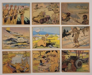 Tarjetas War Gum 1941 Tío Sam Soldier #2 10 38 46 51 52 53 65 77 Gum Inc. Horrores - Imagen 1 de 5