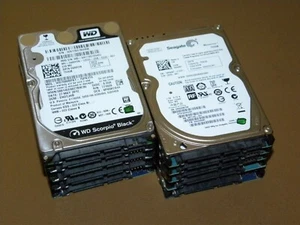 LOT (10) 750GB Mixed Brand / Model / Speed SATA 2.5" Laptop Hard Drive - Picture 1 of 2