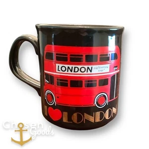 I Love London Mug Souvenir Double Decker Bus Gold Bockliny STL England Kilncraft - Picture 1 of 6