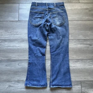 Vintage 70s Levi’s 646 Orange Tab Bellbottom Flare Faded Denim Jeans Men’s 32x29 - Picture 1 of 15