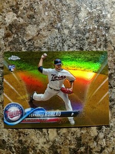 Fernando Romero 2018 Topps Chrome Gold Refractor  RC /50 Twins !!!