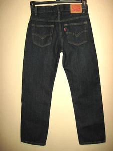 Levi's 505 Boys Regular Dark Wash Blue Jeans ~ Youth Size ~ 16 Slim - Picture 1 of 7