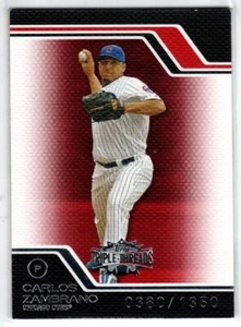 2008 Topps Triple Threads #249 Carlos Zambrano \1350 (ref 197890) - Picture 1 of 1