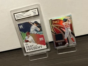 SHOHEI OHTANI ROOKIE GRADED 10 W/ BABE RUTH ! MOOKIE BETTS PRIZM JERSEY #16/149! - Picture 1 of 4
