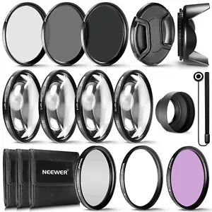 Neewer 58MM Lens Filter Accessory Kit for Lenses UV CPL FLD Filter Set+ND Filter - Picture 1 of 8