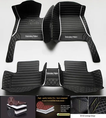 For Mitsubishi Lancer Luxury Waterproof Carpets Custom Liners Car Floor Mats - Image 1 of 4