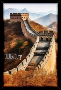 11X17 Black Picture Frame, Photo Frame for Wall Mounting Diaplay, Black - Picture 1 of 12