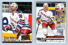 Dennis Vaske - Rangers #135 Fleer Ultra 1994-5 Ice Hockey Trading Card