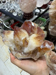 7.72LB Natural Quartz citrine Cluster Mineral Specimen healing gift - Picture 1 of 19
