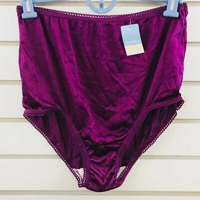Mujer 8 Simply Basic Nylon Calzoncillo Ciruela Merlot Ropa Interior Bragas Sissy Panty Nuevo Foto 1 de 4